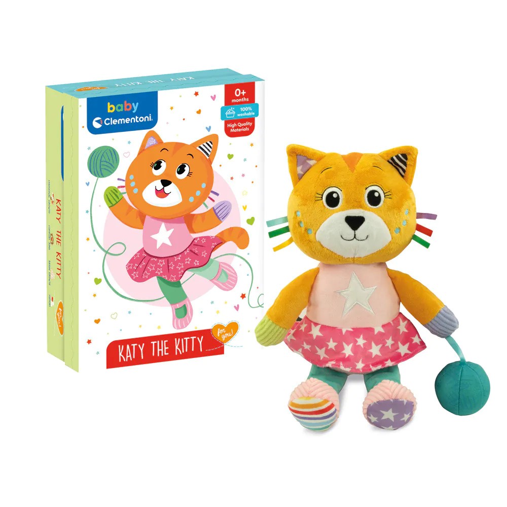 Jucarie de plus pentru bebelusi Clementoni Baby Pisicuta - poza 2