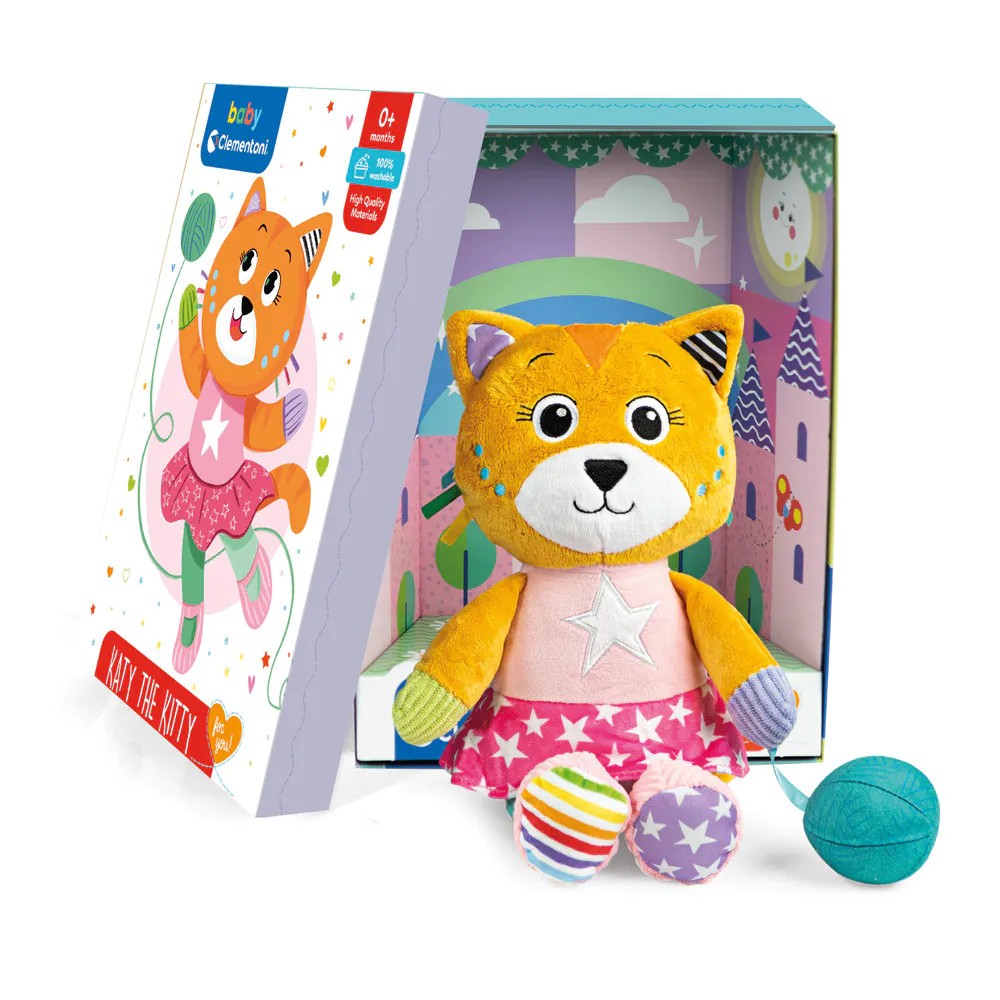 Jucarie de plus pentru bebelusi Clementoni Baby Pisicuta - poza 5