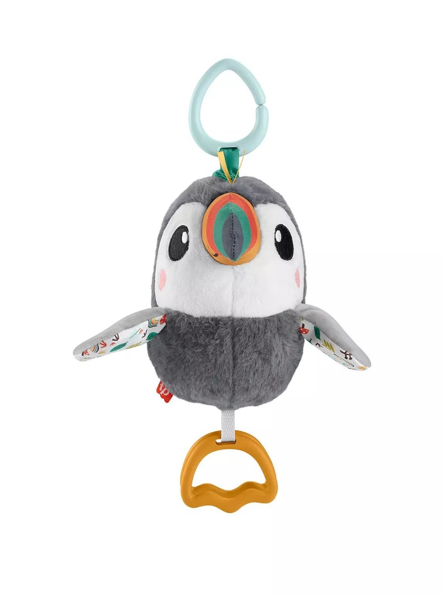 Jucarie de plus pentru bebelusi Fisher Price Flap And Go Tucan - poza 1
