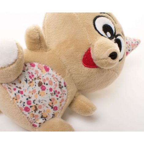 Jucarie de plus pentru carucior patut 4Baby SQUEEZE Vulpi Maro Bej - poza 2