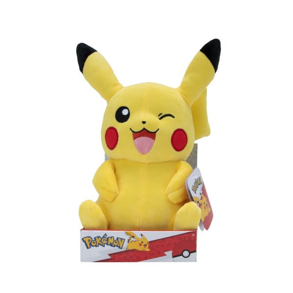 Jucarie de plus Pokemon Pikachu 30 cm, S4 - poza 4