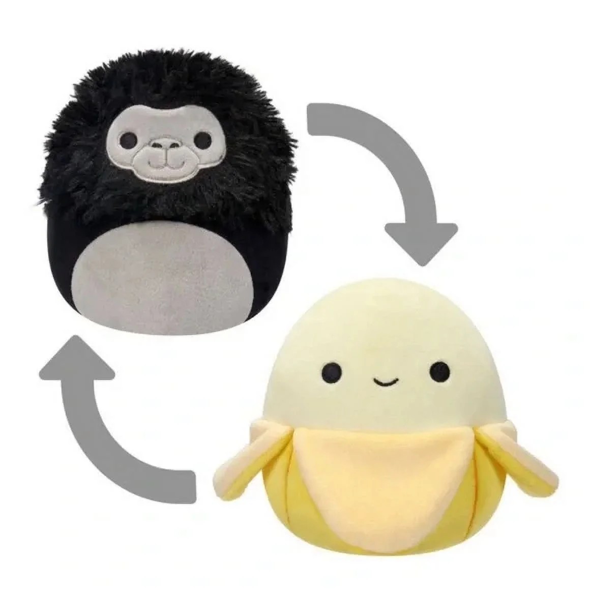 Jucarie de plus reversibila Squishmallows Squad Diverse Modele 12 cm - poza 1
