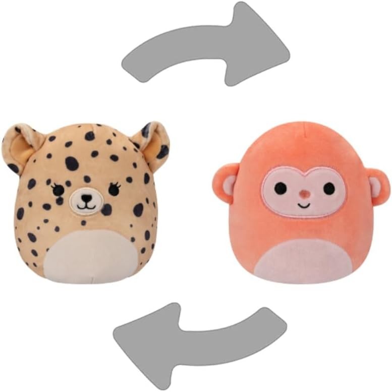 Jucarie de plus reversibila Squishmallows Squad Diverse Modele 12 cm - poza 2