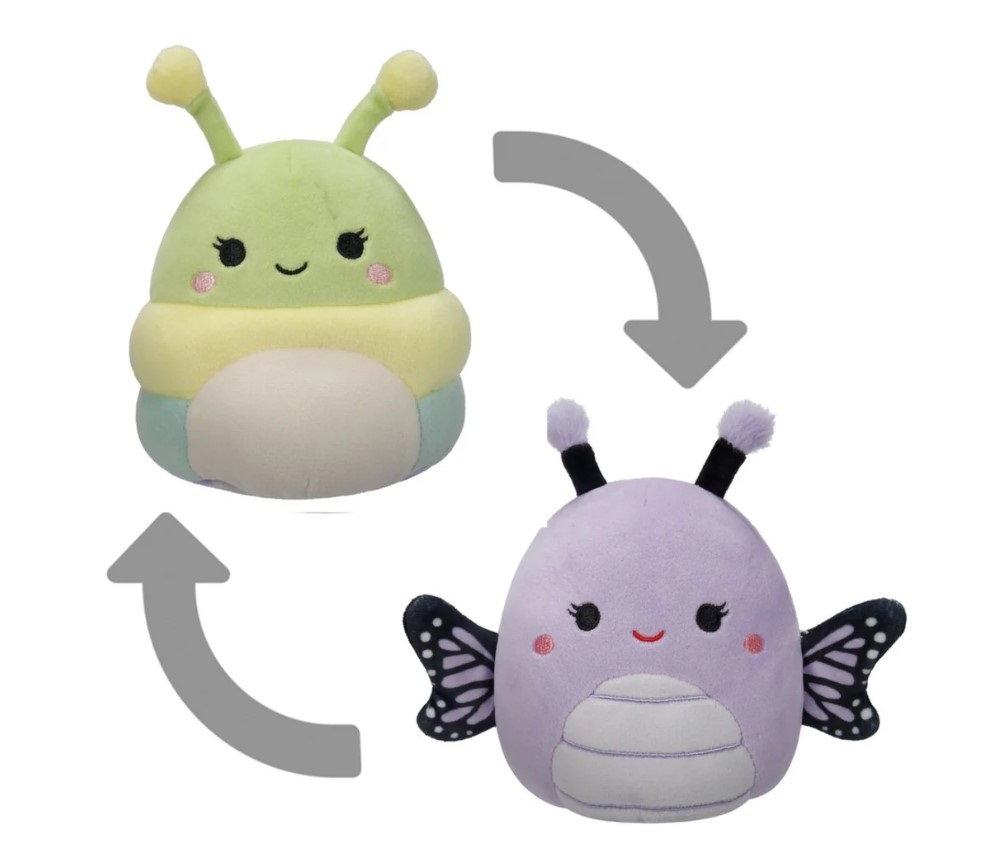 Jucarie de plus reversibila Squishmallows Squad Diverse Modele 12 cm - poza 5