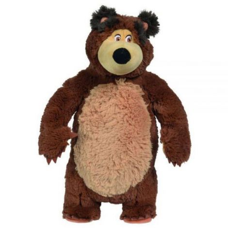 Jucarie de plus Simba Masha and the Bear, Bean Bag Bear 40 cm - poza 1