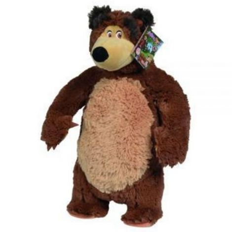Jucarie de plus Simba Masha and the Bear, Bean Bag Bear 40 cm - poza 2