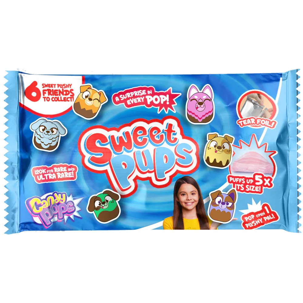 Jucarie de plus surpriza CandyPops Sweet Pups - poza 1