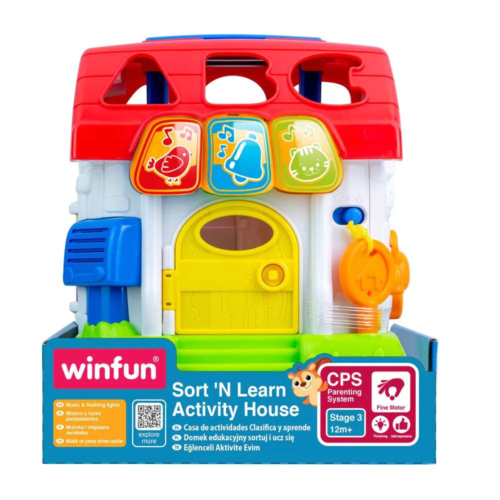 Jucarie de sortare casuta cu sunete si lumini Winfun - poza 2