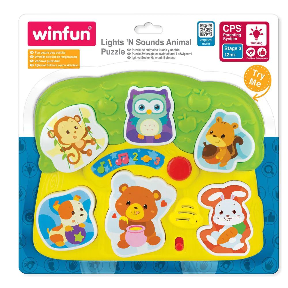 Jucarie de sortare cu sunete Winfun Animale - poza 2