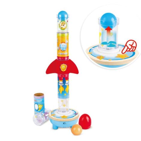 Jucarie de stivuit - Racheta cu ventilator si numere - poza 1
