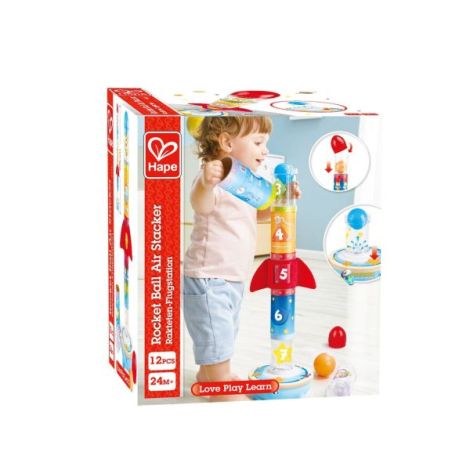 Jucarie de stivuit - Racheta cu ventilator si numere - poza 4