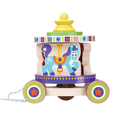 Jucarie de tras carusel Melissa and Doug - poza 1