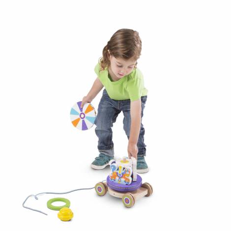 Jucarie de tras carusel Melissa and Doug - poza 4
