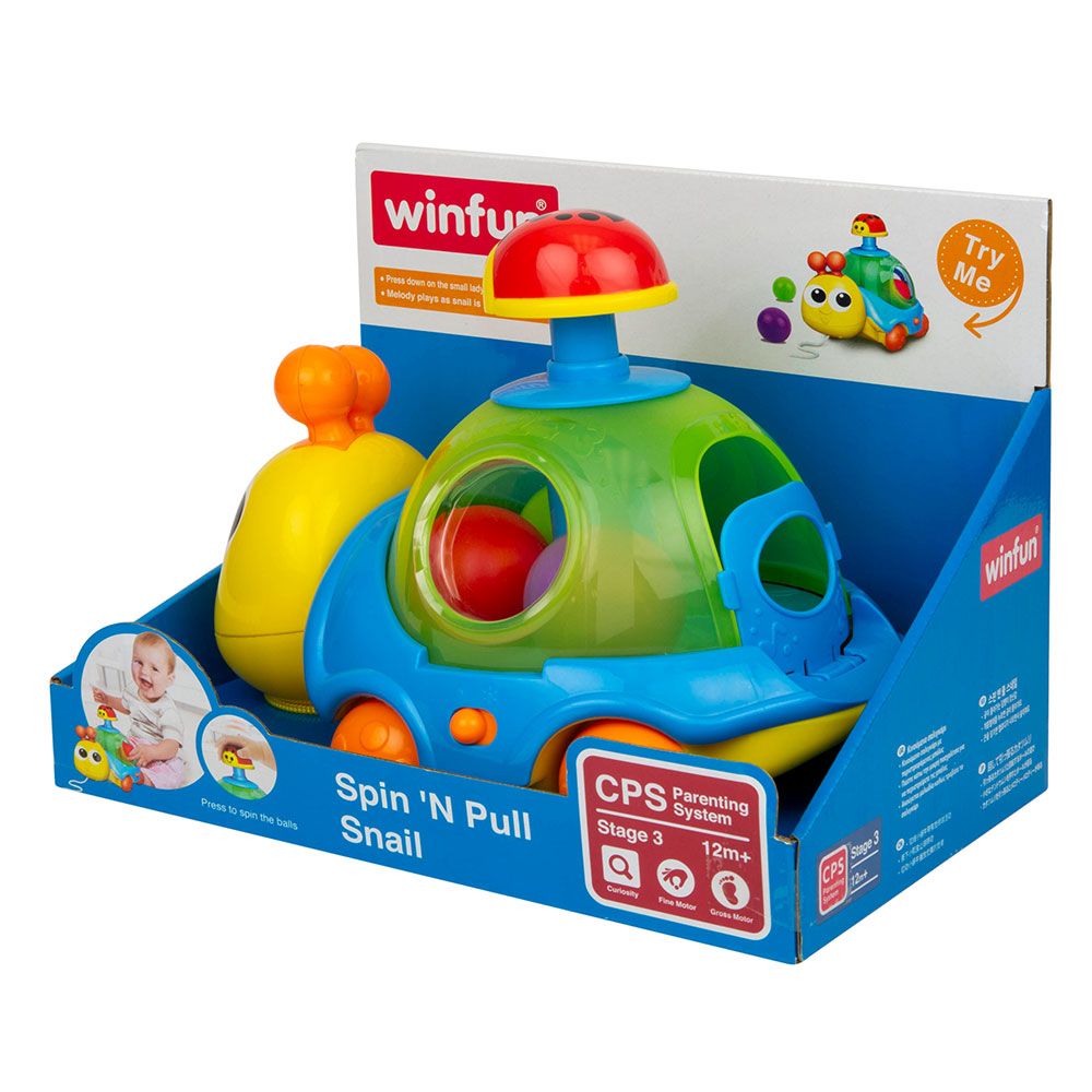 Jucarie de tras Winfun melc muzical cu bile - poza 3