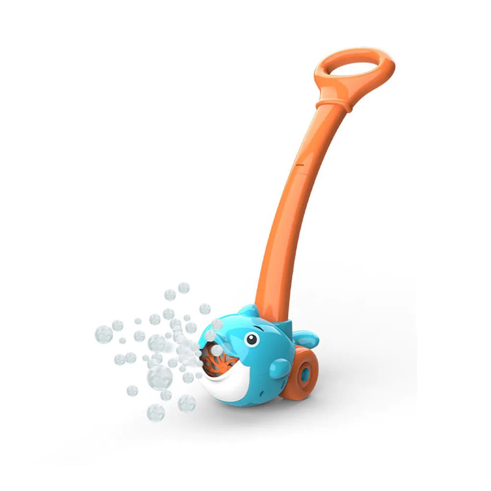 Jucarie delfin de impins cu baloane de sapun Wanna Bubbles - poza 1