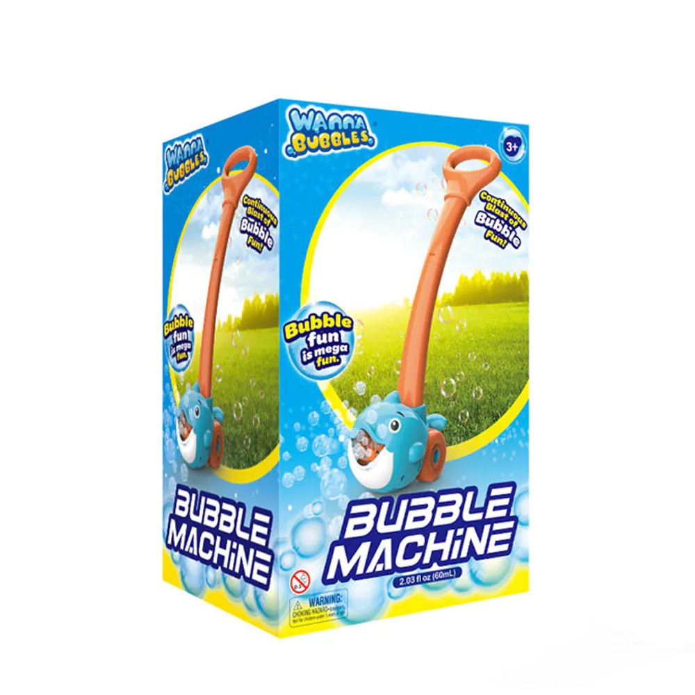 Jucarie delfin de impins cu baloane de sapun Wanna Bubbles - poza 3