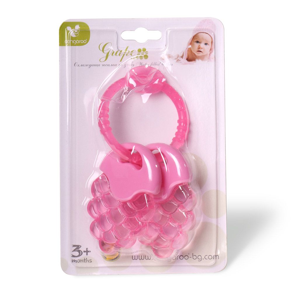 Jucarie dentitie Cangaroo Grape pink - poza 2