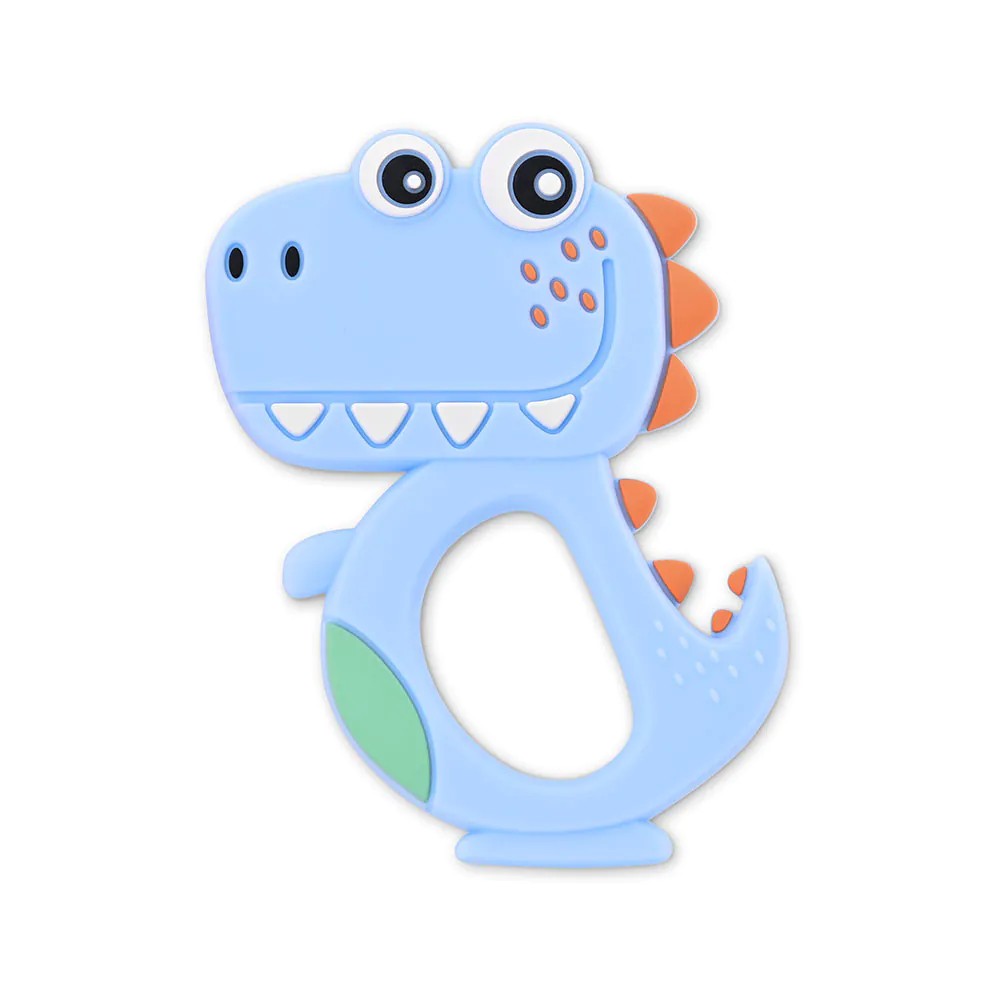 Jucarie dentitie pentru bebelusi Lorelli Lucky Dino Albastru - poza 1