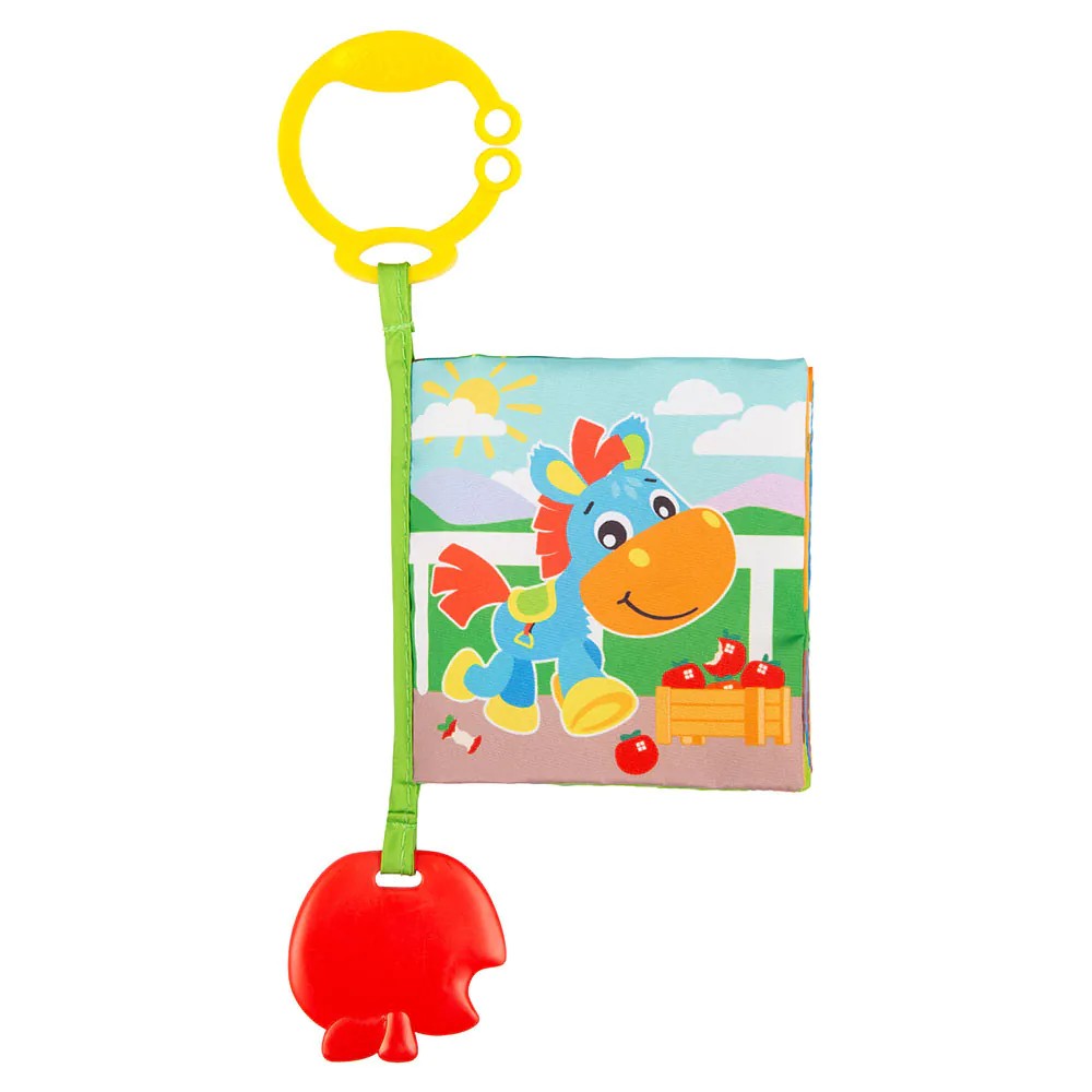 Jucarie dentitie Playgro carticica animale 0 luni+