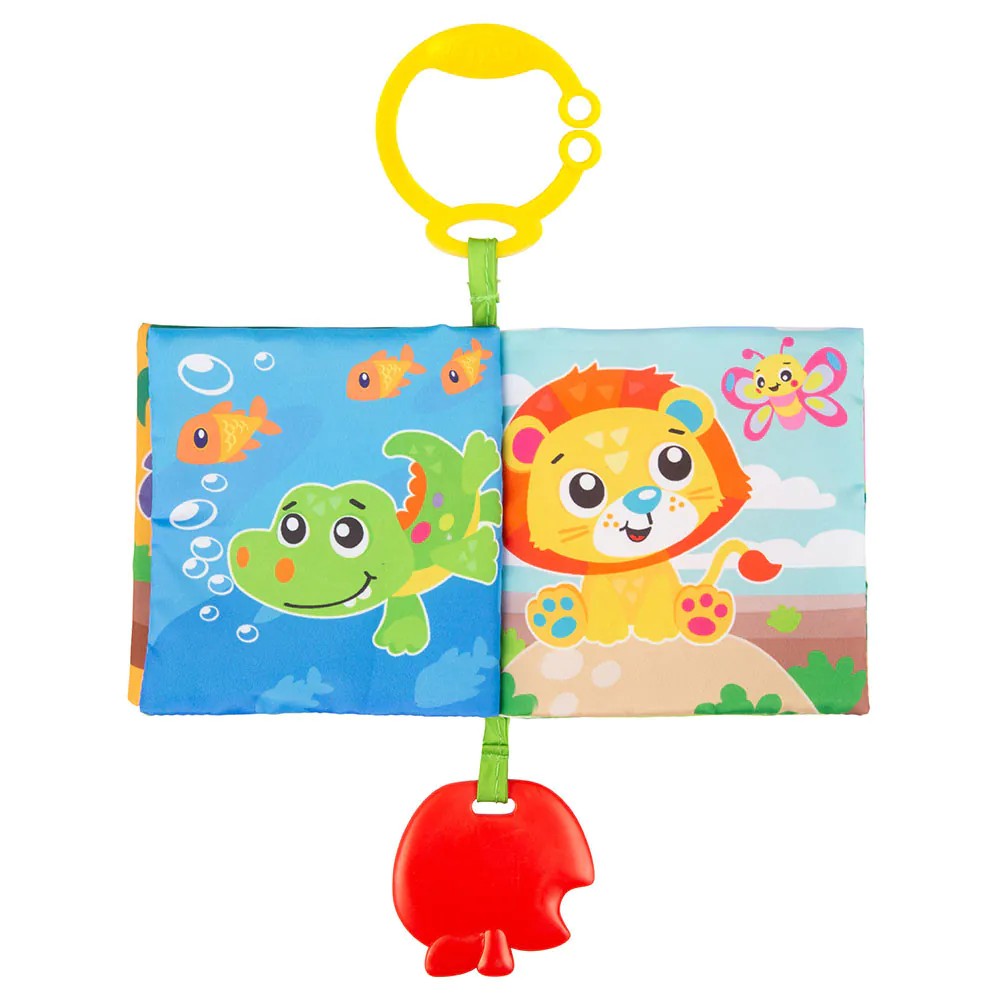 Jucarie dentitie Playgro carticica animale 0 luni+ - poza 2