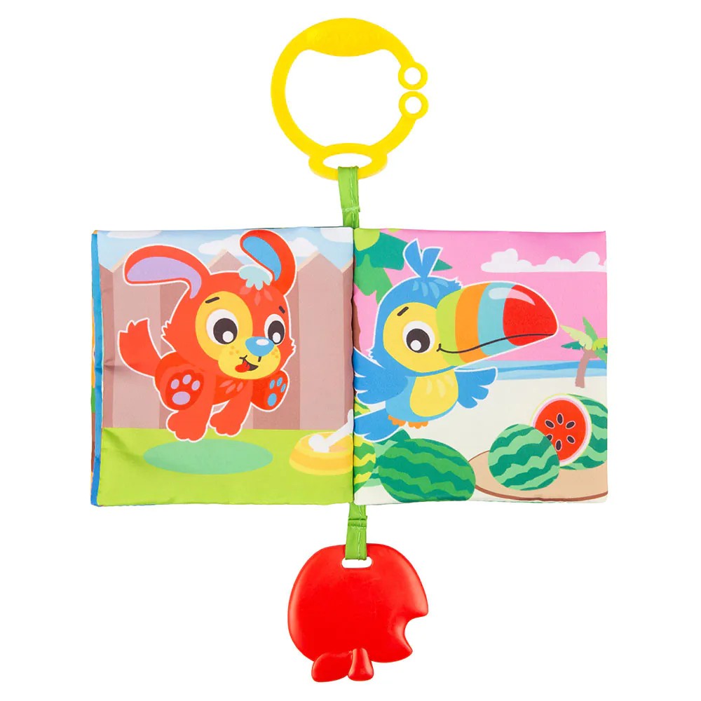 Jucarie dentitie Playgro carticica animale 0 luni+ - poza 4