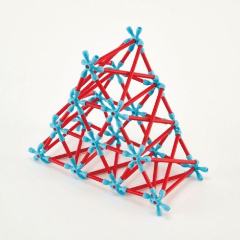 Jucarie din bambus Flexistix - Constructor creativ (133 piese) - poza 1