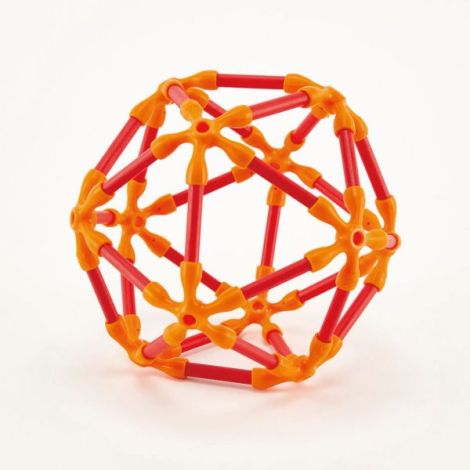 Jucarie din bambus Flexistix - Kit creativ (66 piese) - poza 1