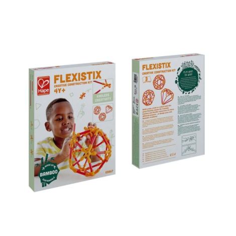 Jucarie din bambus Flexistix - Kit creativ (66 piese) - poza 2