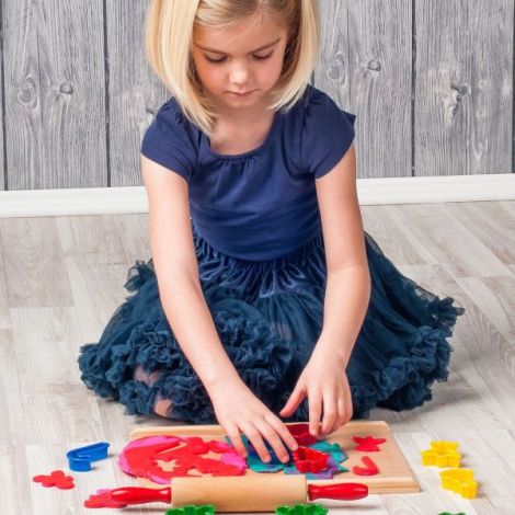 Jucarie din lemn - Accesorii de bucatarie cu forme de biscuiti - poza 2