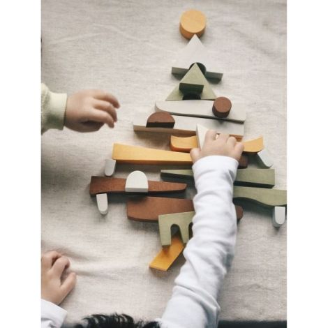 Jucarie din lemn - Blocuri puzzle - poza 2
