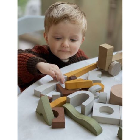 Jucarie din lemn - Blocuri puzzle - poza 5