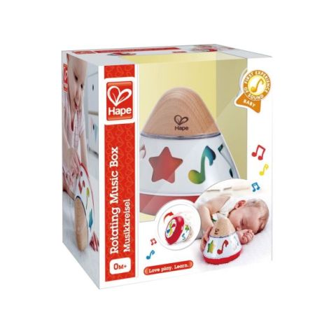 Jucarie din lemn - Cutie muzicala rotativa - poza 3