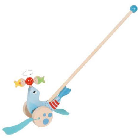 Jucarie din lemn de impins Foca Acrobat - poza 2