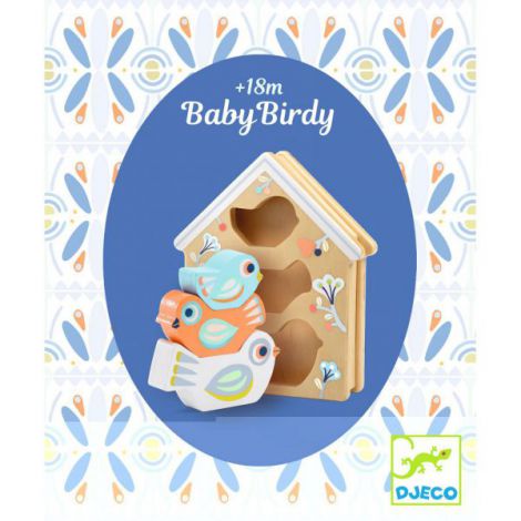 Jucarie din lemn Djeco, BabyBirdi - poza 4