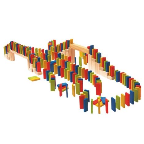 Jucarie din lemn - Domino raliu (200 piese) - poza 1