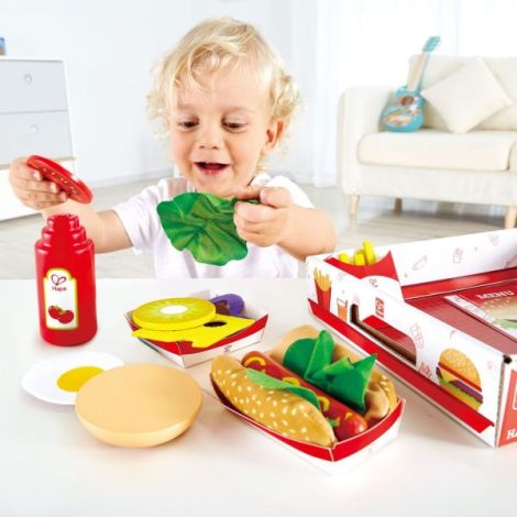 Jucarie din lemn - Fast-food - poza 2