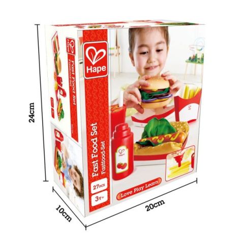 Jucarie din lemn - Fast-food - poza 3