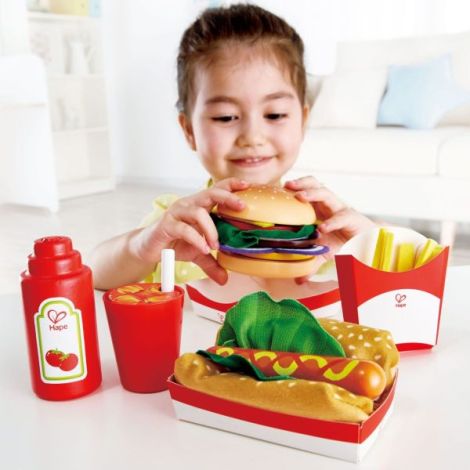 Jucarie din lemn - Fast-food - poza 4