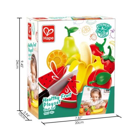 Jucarie din lemn - Fructe sanatoase de taiat (9 piese) - poza 5