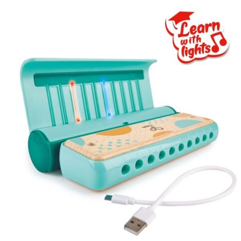 Jucarie din lemn - Instrument Harmonica electrica (muzicuta) - poza 1
