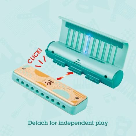 Jucarie din lemn - Instrument Harmonica electrica (muzicuta) - poza 5