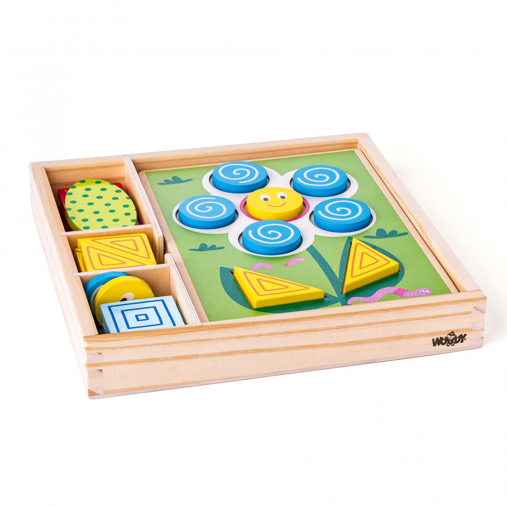 Jucarie din lemn , Joc de sortat forme cu planse, 10 modele