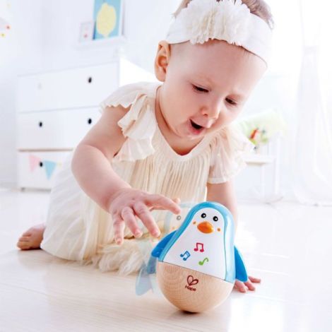 Jucarie din lemn - Pinguin Hopa Mitica - poza 2
