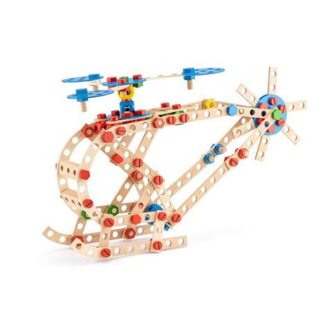 Jucarie din lemn - Set constructie inginer (340 piese) - poza 1