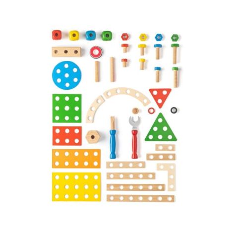 Jucarie din lemn - Set constructie inginer (340 piese) - poza 3