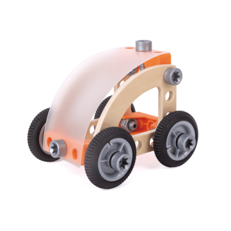 Jucarie din lemn - Set de constructie masini - poza 4