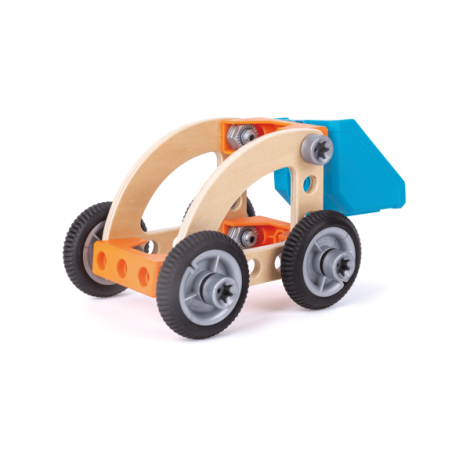Jucarie din lemn - Set de constructie masini - poza 5