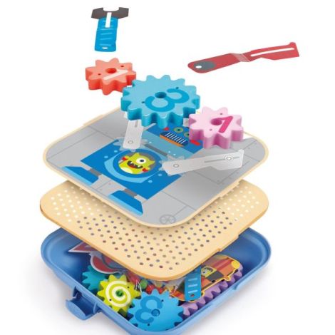 Jucarie din lemn - Set de joaca roti zimtate - poza 1