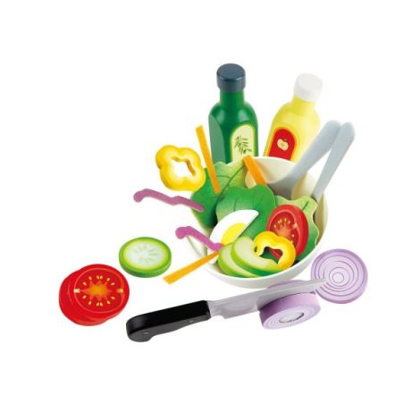 Jucarie din lemn - Set salata (39 piese) - poza 1
