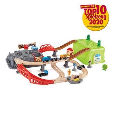 Jucarie din lemn - Set tren constructii (50 piese) - poza 4